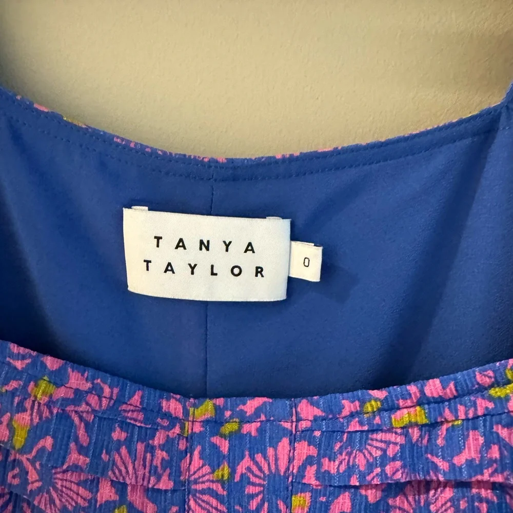 Tanya Taylor Yvette Confetti Print Smocked Mini Dress - Picture 4 of 9